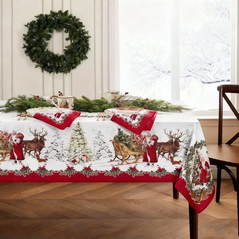 ✨Novedades navideñas✨Mantel con estampado navideño elegante