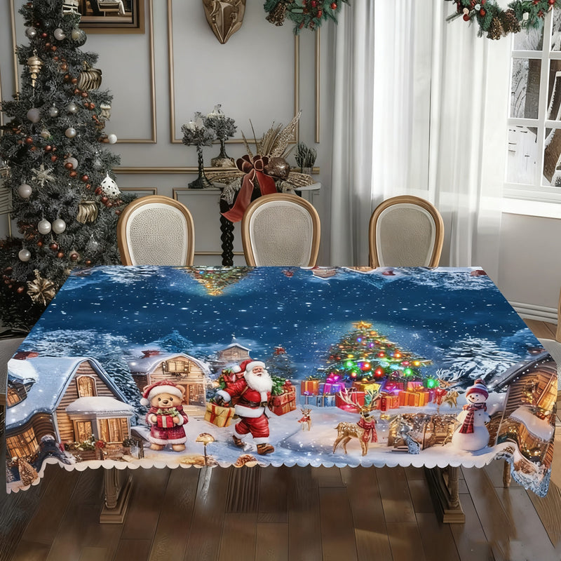 ✨Novedades navideñas✨Mantel con estampado navideño elegante