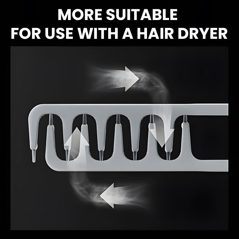 Wide-tooth volumizing comb – Professional styling comb