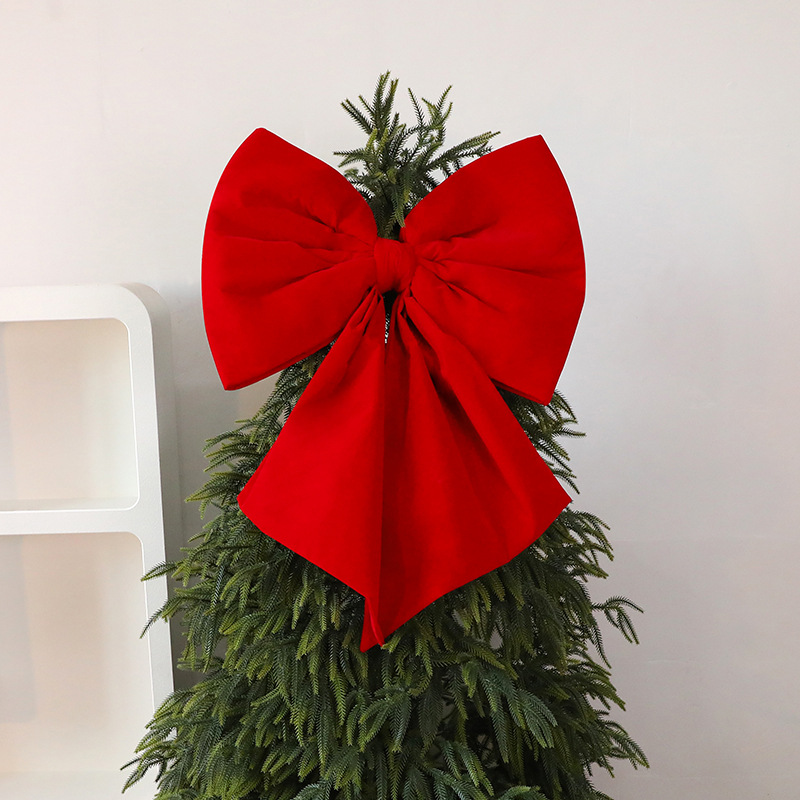 🔥Réamhdhíol na Nollag 50% DE THALAMH🎀🎄Ornáid Bogha Nollag le Ribíní Fada