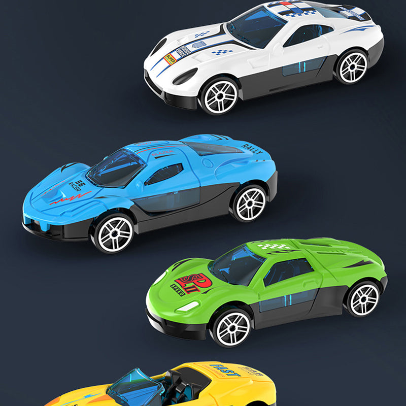 🏎️Ať závod začne!⚡Dvojnásobná trať, dvojnásobná zábava🏆žádné baterie nejsou potřeba, jen čistá rychlost! - ✨【Dvojitá závodní dráha s odpalovačem autíček pro děti】✨