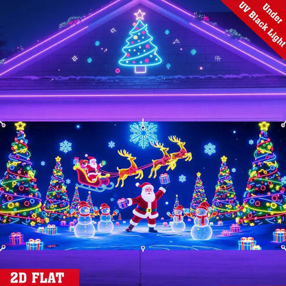 🎄Black Friday SALE 40% OFF!🔥Christmas Garage Door Cover Banner
