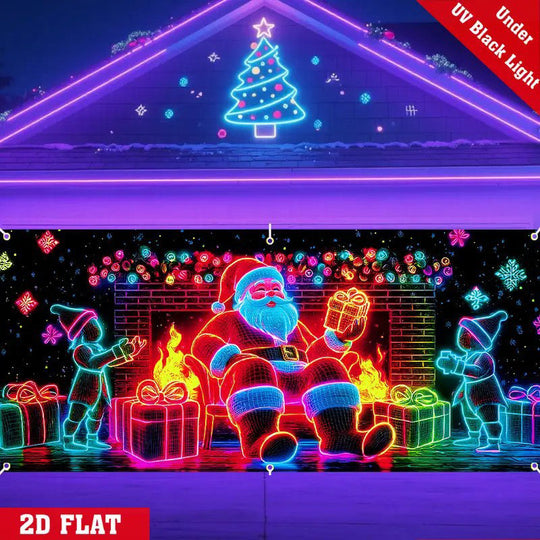 🎄Mustan perjantain ALE 40% POIS!🔥Jouluinen autotallin oven peitebanneri
