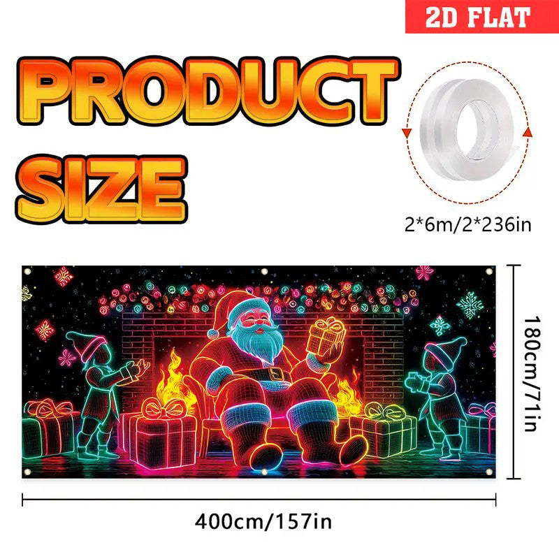 🎄Mustan perjantain ALE 40% POIS!🔥Jouluinen autotallin oven peitebanneri