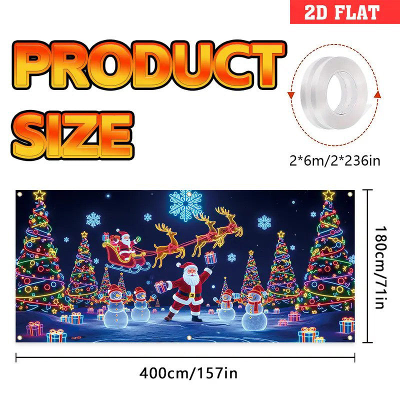 🎄Mustan perjantain ALE 40% POIS!🔥Jouluinen autotallin oven peitebanneri