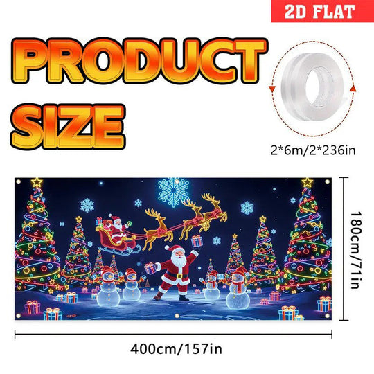 🎄Mustan perjantain ALE 40% POIS!🔥Jouluinen autotallin oven peitebanneri