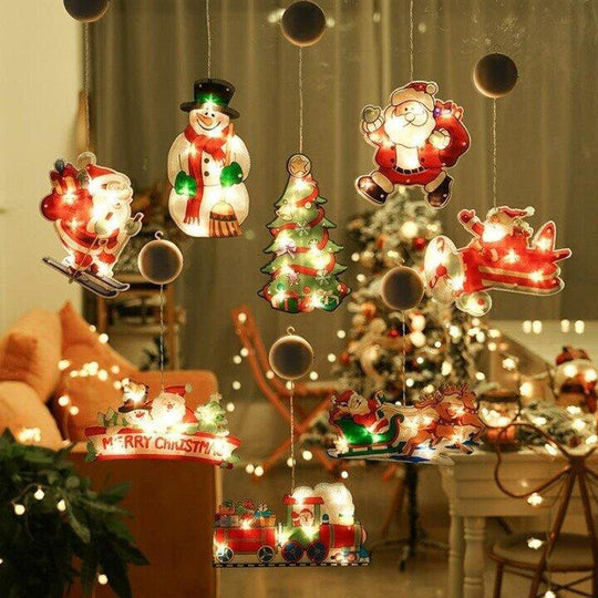⛄Przedsprzedaż świąteczna 50% TANIEJ🎄 Świąteczne lampki wiszące na okna💡Świąteczne lampki wiszące na okna