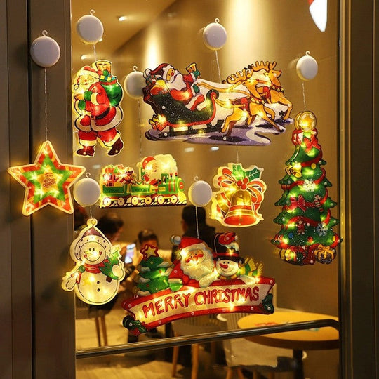 ⛄Przedsprzedaż świąteczna 50% TANIEJ🎄 Świąteczne lampki wiszące na okna💡Świąteczne lampki wiszące na okna