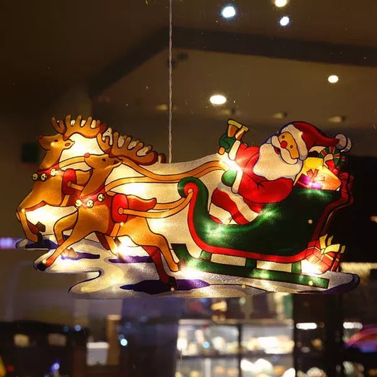 ⛄Przedsprzedaż świąteczna 50% TANIEJ🎄 Świąteczne lampki wiszące na okna💡Świąteczne lampki wiszące na okna