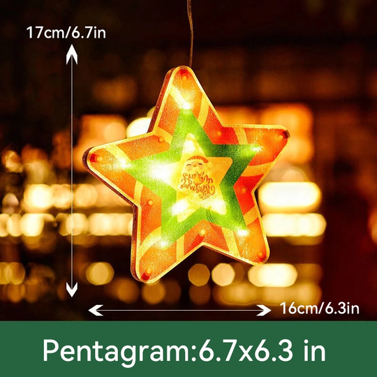 ⛄Przedsprzedaż świąteczna 50% TANIEJ🎄 Świąteczne lampki wiszące na okna💡Świąteczne lampki wiszące na okna
