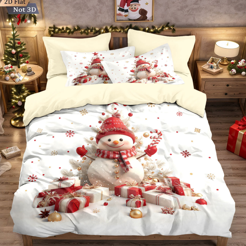 🖤Černý pátek: sleva 50 %🖤Vánoční sada povlečení na peřinu (3 díly)