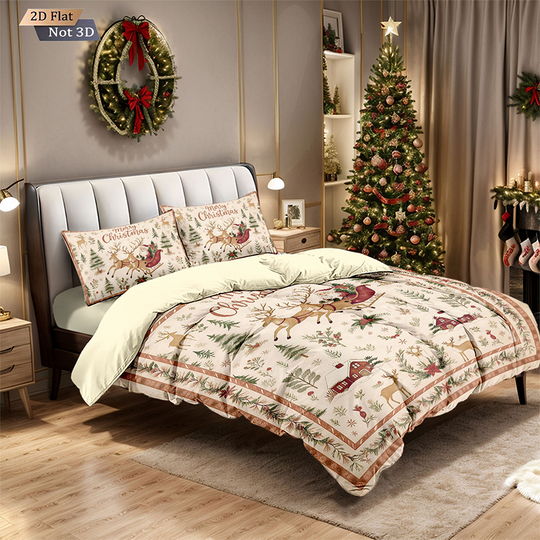 🖤Black Friday Sale:50% OFF🖤Festive Christmas 3-Piece Duvet Cover Set