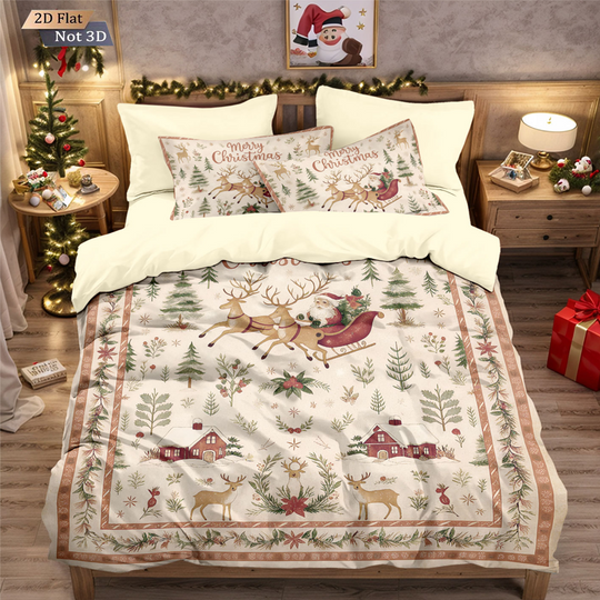🖤Black Friday Sale:50% OFF🖤Festive Christmas 3-Piece Duvet Cover Set