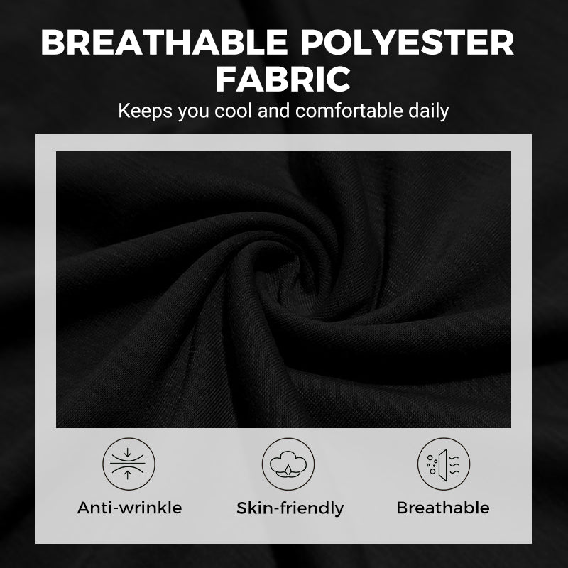 😎Teacht Nua🔥Léine T Henley le Muinchille Fada Caolfheistithe d'Fhir