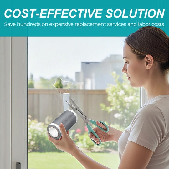 Self-Adhesive DIY Window Screen Repair Tape – Quick Fix for Holes & Tears, Easy No-Tool Repair ✨🛠️