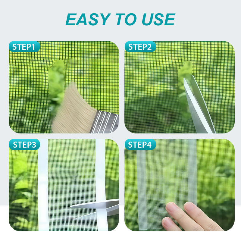 Self-Adhesive DIY Window Screen Repair Tape – Quick Fix for Holes & Tears, Easy No-Tool Repair ✨🛠️