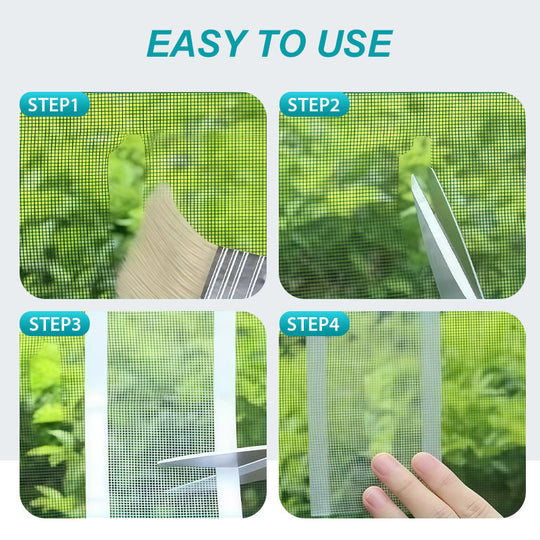 Self-Adhesive DIY Window Screen Repair Tape – Quick Fix for Holes & Tears, Easy No-Tool Repair ✨🛠️
