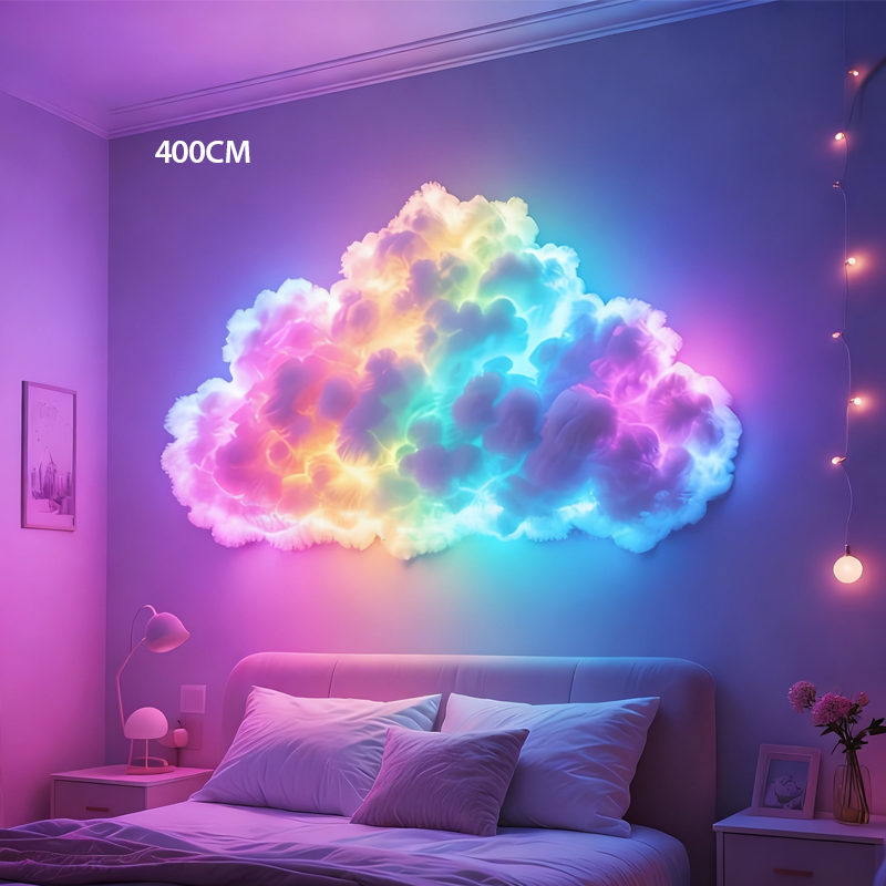 📢📢50  % OFF !!⏰DIY USB-Powered Thundercloud LED Light Decor🌈☁️