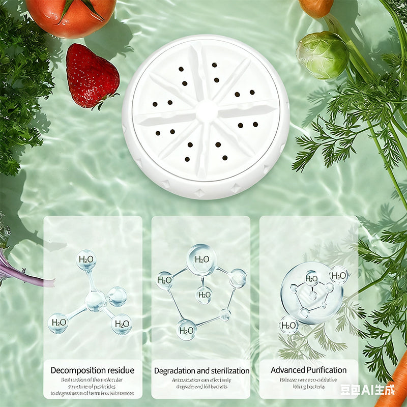⏳Rajoitettu aika 60% alennus💥🍉🥬 Tehokkaat kannettavat hedelmien ja vihannesten pesukoneet