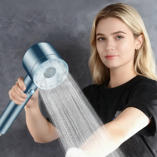 🚿5režimová filtrovaná sprchová hlavice – masáž ve stylu lázní &  Filtrovaná voda šetrná k pokožce pro zdravější vlasy &  Měkká kůže