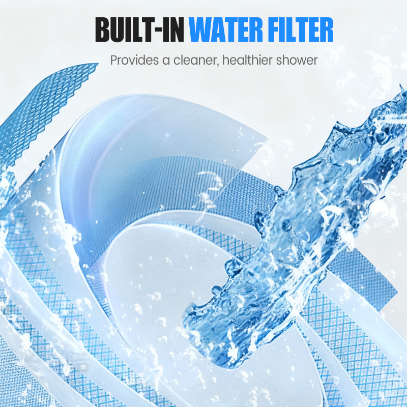 🚿5režimová filtrovaná sprchová hlavice – masáž ve stylu lázní &  Filtrovaná voda šetrná k pokožce pro zdravější vlasy &  Měkká kůže