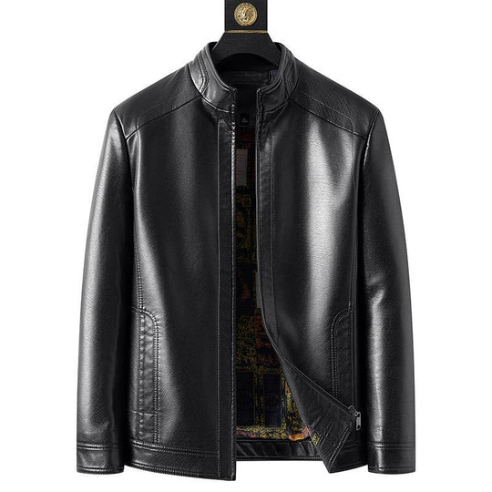 🖤Προσφορές Black Friday: 50% έκπτωση🖤Ζεστό Δερμάτινο Μπουφάν με Πλούσια Επένδυση για Άνδρες - Δώρο για Εκείνον!