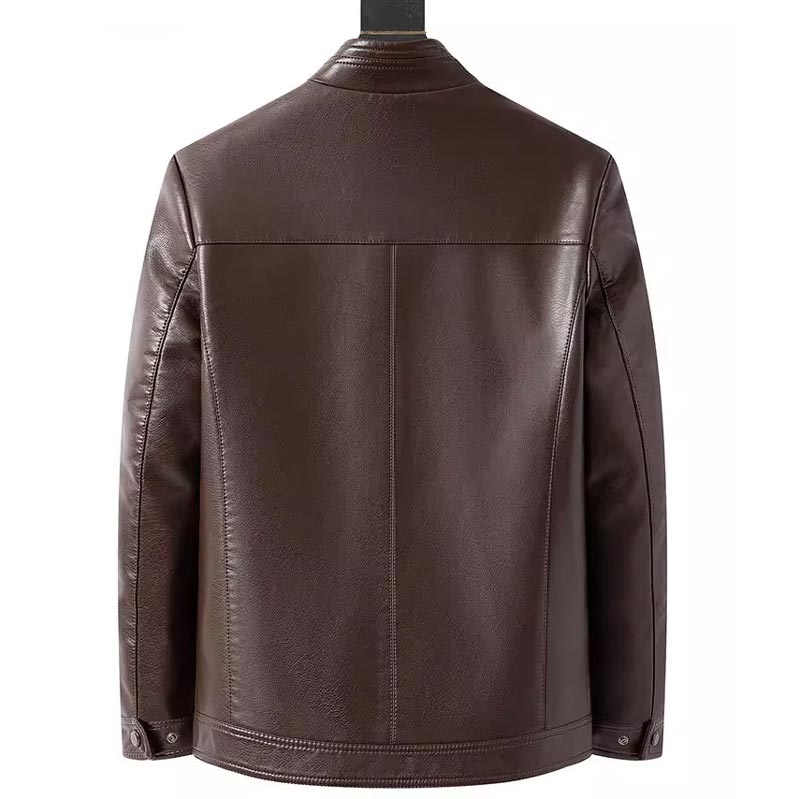 🖤Black Friday Sale:50% OFF🖤Men’s Warm Plush Lining Leather Jacket Coat - Gift for Him!