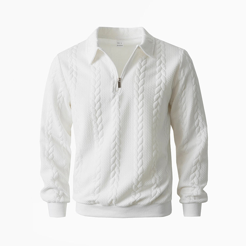 🔥2026 New arrivals offer-Men's Casual Half-Zip Cable-Knit Sweater