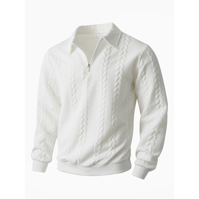 🔥2026 New arrivals offer-Men's Casual Half-Zip Cable-Knit Sweater