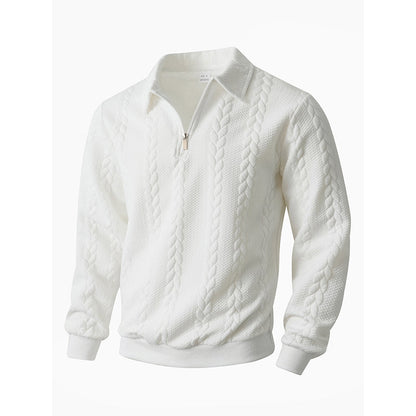 🔥2026 New arrivals offer-Men's Casual Half-Zip Cable-Knit Sweater