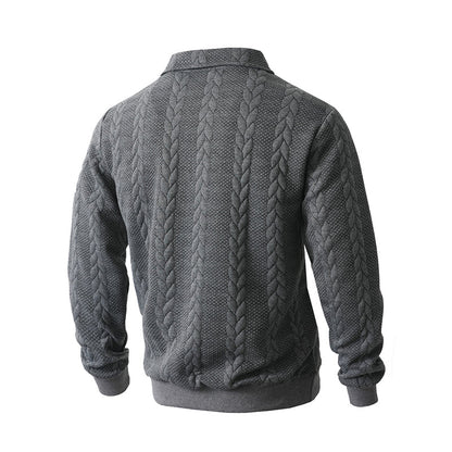 🔥2026 New arrivals offer-Men's Casual Half-Zip Cable-Knit Sweater