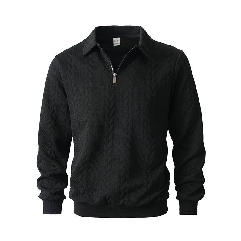 🔥2026 New arrivals offer-Men's Casual Half-Zip Cable-Knit Sweater