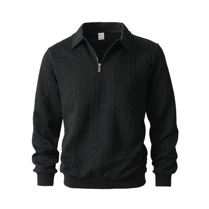 🔥2026 New arrivals offer-Men's Casual Half-Zip Cable-Knit Sweater
