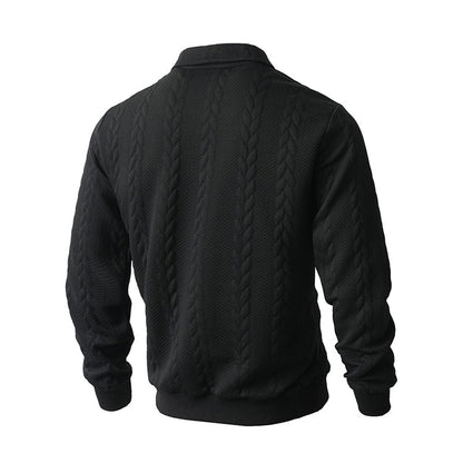 🔥2026 New arrivals offer-Men's Casual Half-Zip Cable-Knit Sweater