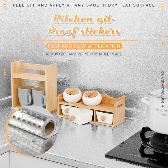 🏆 Last Day Special Price🔥 Kitchen Peel And Stick Wallpaper Backsplash Waterproof Kitchen Stickers