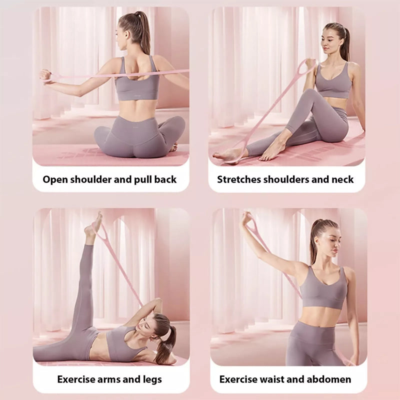 Unlock Full-Body Training with One Set! Multi-Resistance Yoga Bands with Guide & Bag