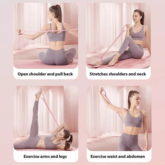 Unlock Full-Body Training with One Set! Multi-Resistance Yoga Bands with Guide & Bag