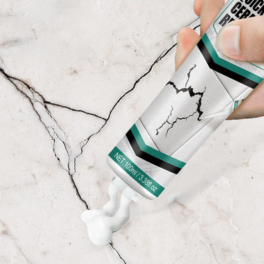 Quick Drying Ceramic Tile Repair Paste – Waterproof Crack & Chip Filler, Tile Marble Sink Toilet Repair Cream for Bathroom Kitchen Surface Restoration
