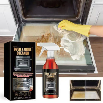 🔥Oven & Grill Cleaner Spray – Dissolves Grease in 5 Mins, No Scrubbing & Eliminates Odors