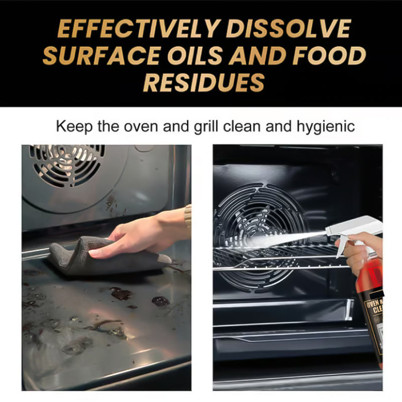 🔥Oven & Grill Cleaner Spray – Dissolves Grease in 5 Mins, No Scrubbing & Eliminates Odors