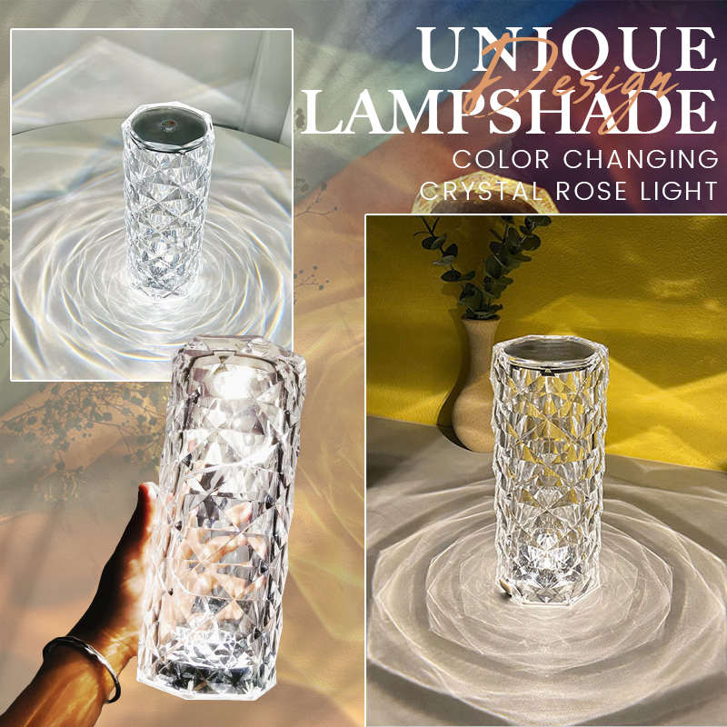 📢📢50% SLEVA!! ⏰🎁Dokonalý dárek🎁Dotyková kontrolní růžová křišťálová lampa