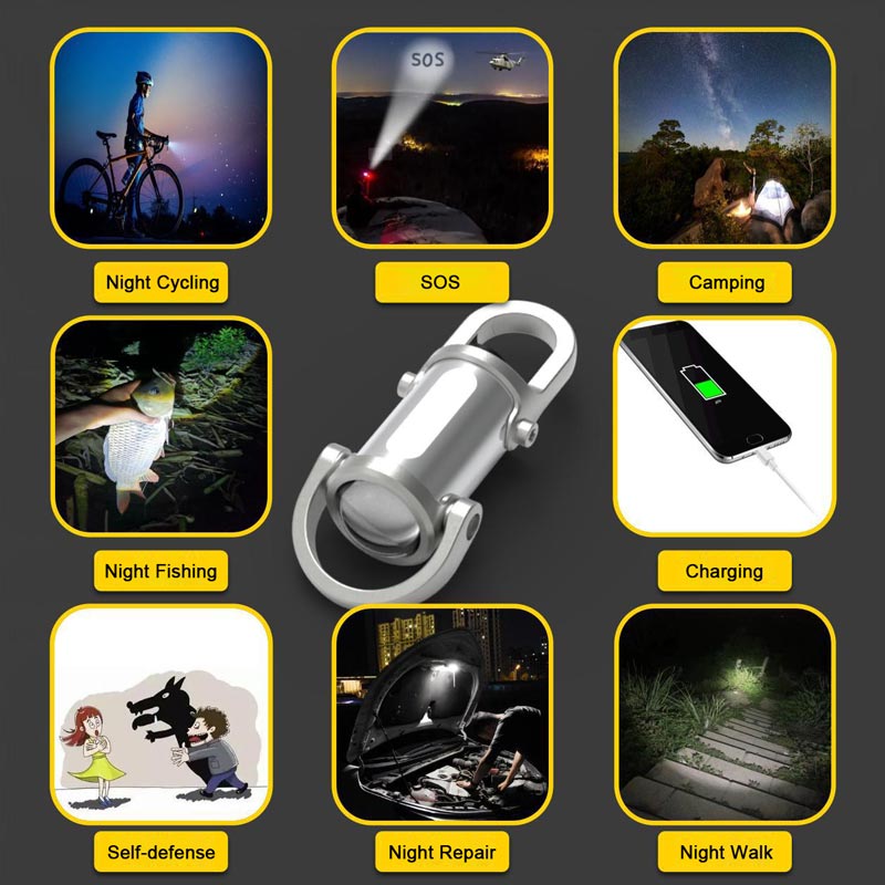 ✨1200-Lumen Ultra-Bright Mini Keychain Flashlight—Your Ultimate Everyday Essential! ✨