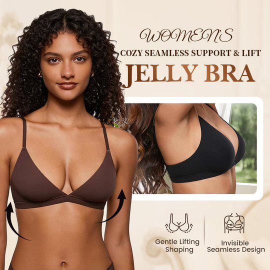 🔥2026 Hot sale &50% OFF💞Women's Wire-Free Jelly Support Triangle Bralette