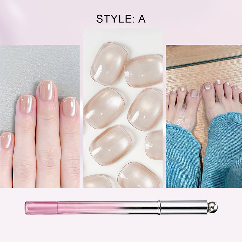 🏆 Last Day Special Price !!!! 🔥All-in-One Cat Eye Nail Gel Pen – Get a hypnotic cat-eye effect in one stroke! Magnetic gel, lasting shine, salon magic at home. 🖤🌌