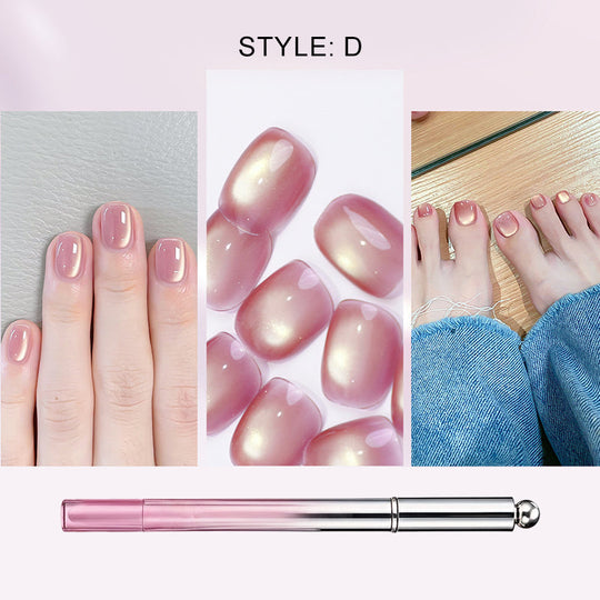 🏆 Last Day Special Price !!!! 🔥All-in-One Cat Eye Nail Gel Pen – Get a hypnotic cat-eye effect in one stroke! Magnetic gel, lasting shine, salon magic at home. 🖤🌌