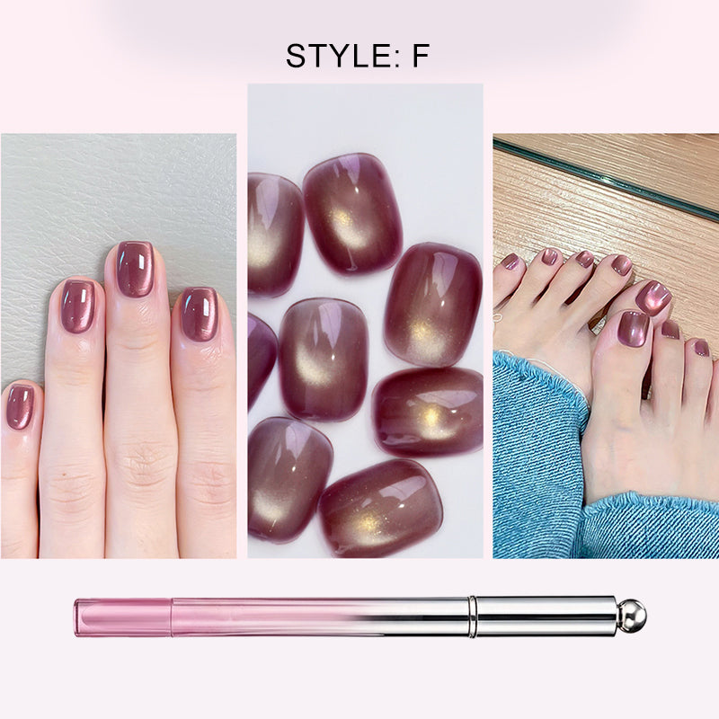 🏆 Last Day Special Price !!!! 🔥All-in-One Cat Eye Nail Gel Pen – Get a hypnotic cat-eye effect in one stroke! Magnetic gel, lasting shine, salon magic at home. 🖤🌌