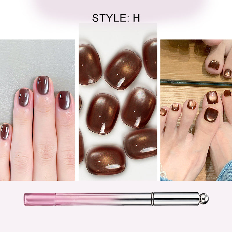 🏆 Last Day Special Price !!!! 🔥All-in-One Cat Eye Nail Gel Pen – Get a hypnotic cat-eye effect in one stroke! Magnetic gel, lasting shine, salon magic at home. 🖤🌌