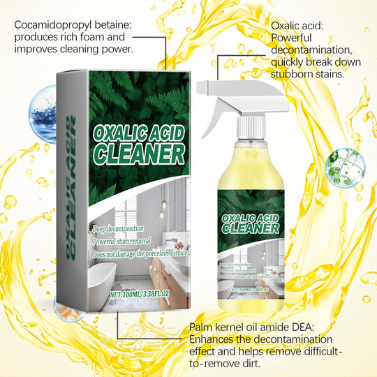 🥳2026 HOT SALE🥳【CLEARANCE!】Molecular-Level Cleaning Tech! Oxalic Acid Cleaner Dissolves Rust🚽✨