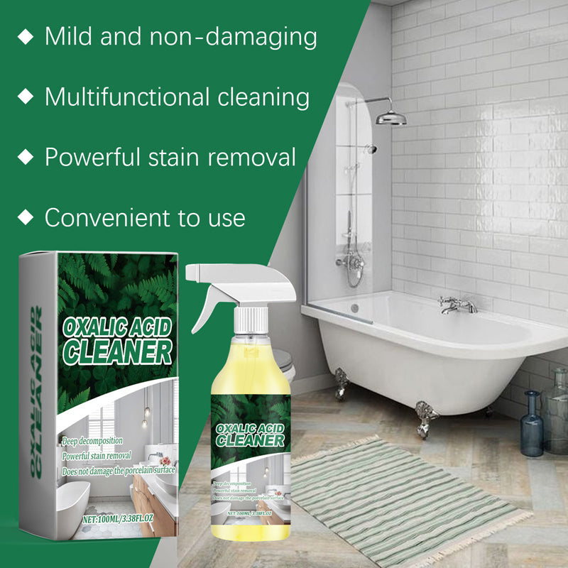🥳2026 HOT SALE🥳【CLEARANCE!】Molecular-Level Cleaning Tech! Oxalic Acid Cleaner Dissolves Rust🚽✨