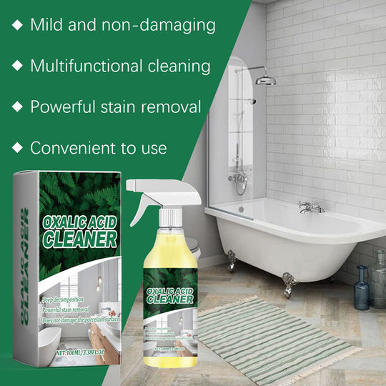 🥳2026 HOT SALE🥳【CLEARANCE!】Molecular-Level Cleaning Tech! Oxalic Acid Cleaner Dissolves Rust🚽✨